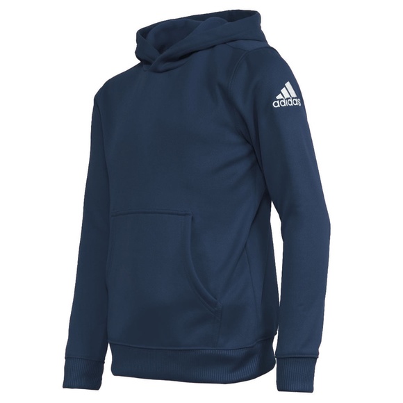 Adidas Youth Tech Climawarm Super Soft Fleece Navy Hoodie